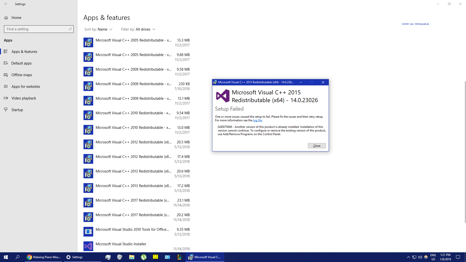 I can't install  "Visual C++ Redistributable for Visual Studio 2015" . Help. 5809c094-ce0f-4969-9e4f-ff3edc3091ce?upload=true.png
