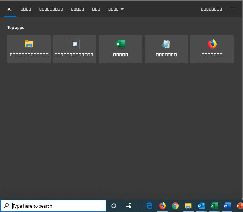 Windows 10 and Office 365 menu text turned into squares following Feature update 1903 5826a5e4-c36e-4cb2-bf3a-752354addfed?upload=true.jpg