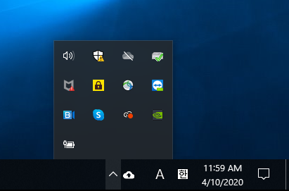 Tray icon is disappeared when I drag and drop the icon on Taskbar in Window 10 58a7f783-87b4-4a3e-942d-e807f85b24f9?upload=true.png