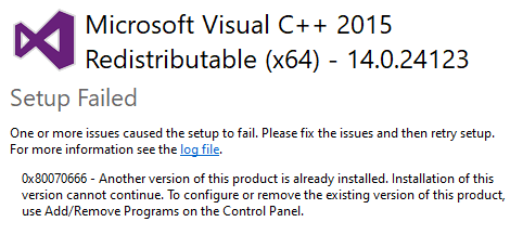Can not uninstall C++ 2015 58de41a8-2b8c-41df-932a-a676f10bd9d5?upload=true.png