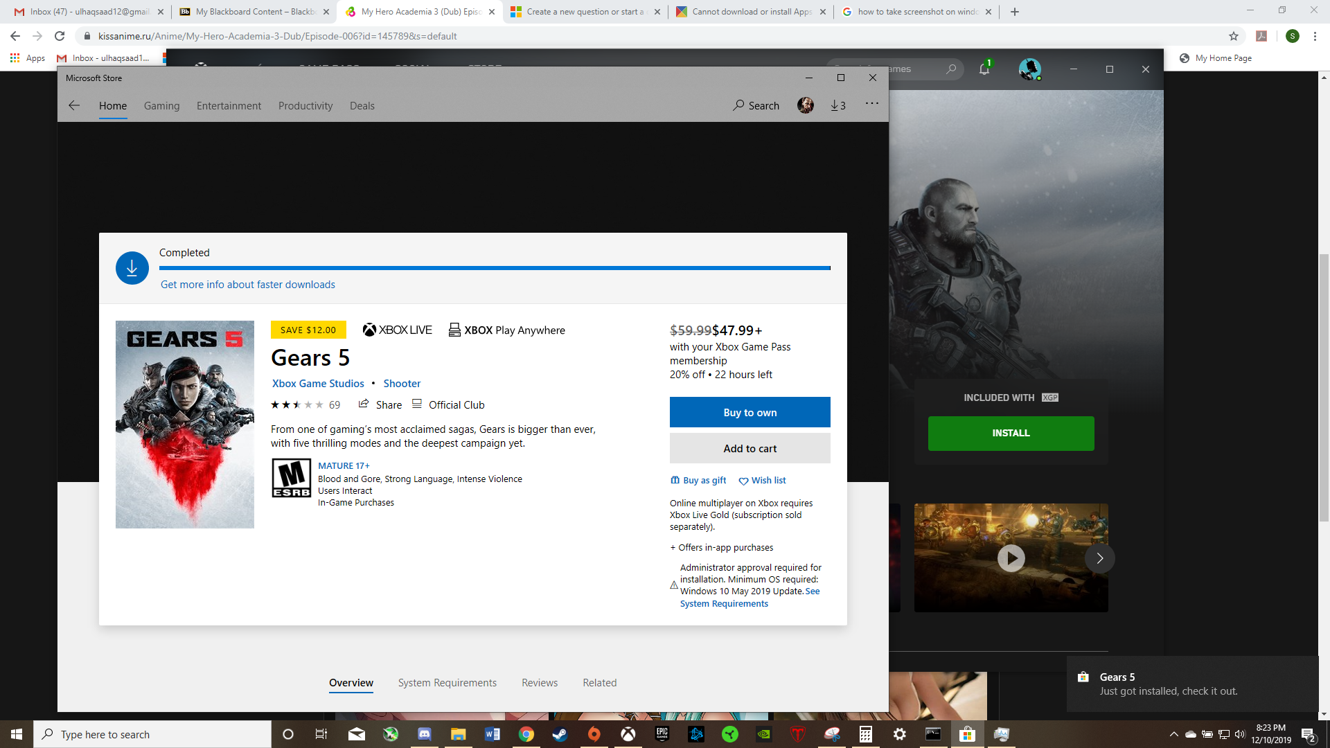 Cannot install games with the Xbox Game Pass for PC (Beta) 58ee9179-e547-4f61-8b69-c6b96689f6df?upload=true.png