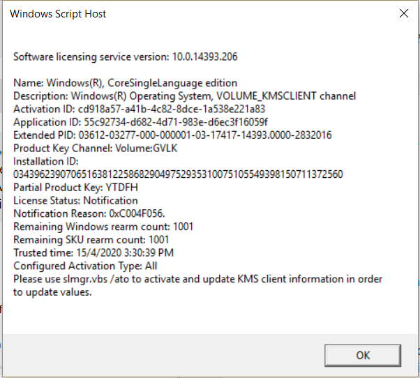 Windows 10 Home activation problem, can't reach activation server 593ef3cf-e682-4e90-bf3b-ae8532126666?upload=true.png