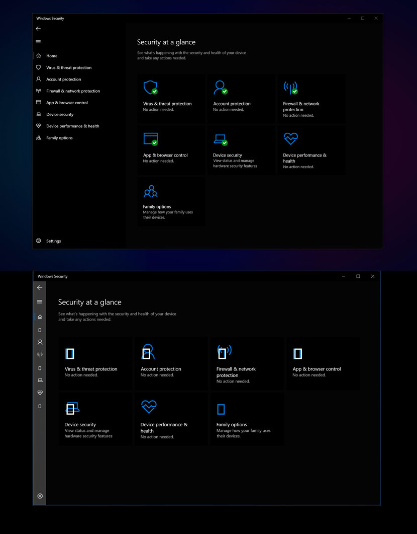 Windows Security App icons' badges are missing 59400967-df86-4a5c-be4b-35fe4ef2be12?upload=true.jpg
