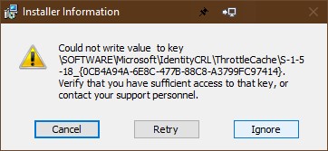 Help with correcting registry errors IdentityCRL\NegativeCache & ThrottleCache while... 59602a70-d96f-47eb-a02d-8bdae0c5b2e5?upload=true.jpg