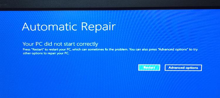 Problem: Stuck in Automatic Repair Loop Due to Drive Letter Reassignment Automatic drive swap 5967825t-drive-user-data-replaced-system-stuck-automatic-repair-loop-automatic_repair_loop_small.jpg