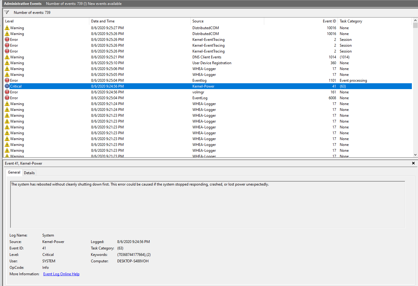 My window is keep shutting off while I am using computer. 59aa12ec-d00a-4a52-9eba-48ee58e3ed3a?upload=true.png