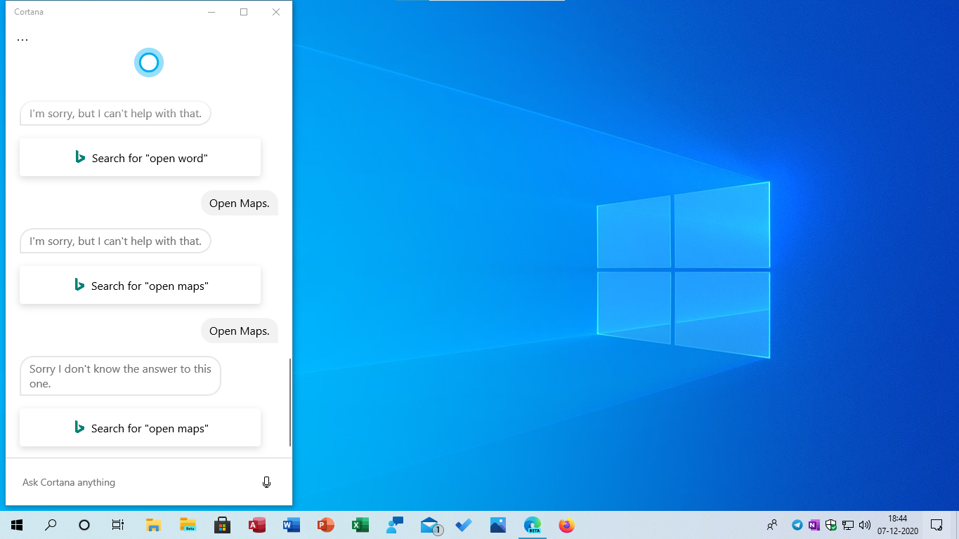 Cortana is not opening Apps 59ac6f42-6411-465a-a5cb-2e715b8016c1?upload=true.png