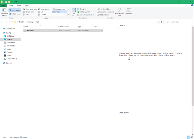 Since when can you middle-click the preview pane in file explorer? Scrolling there in any... 59j8iemb9rj71.png