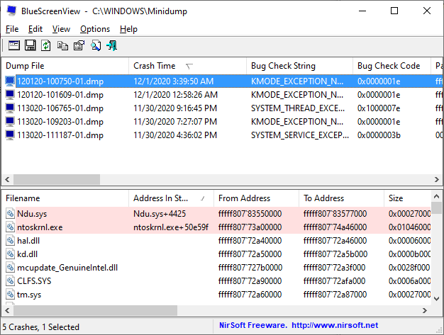Frequent BSOD in Windows 10 - Multiple Times a Day, Ran SFC and DSIM - NTOSKRNL and NDU 5a3eeb02-6e09-463a-a58d-cd35c6d3779a?upload=true.png