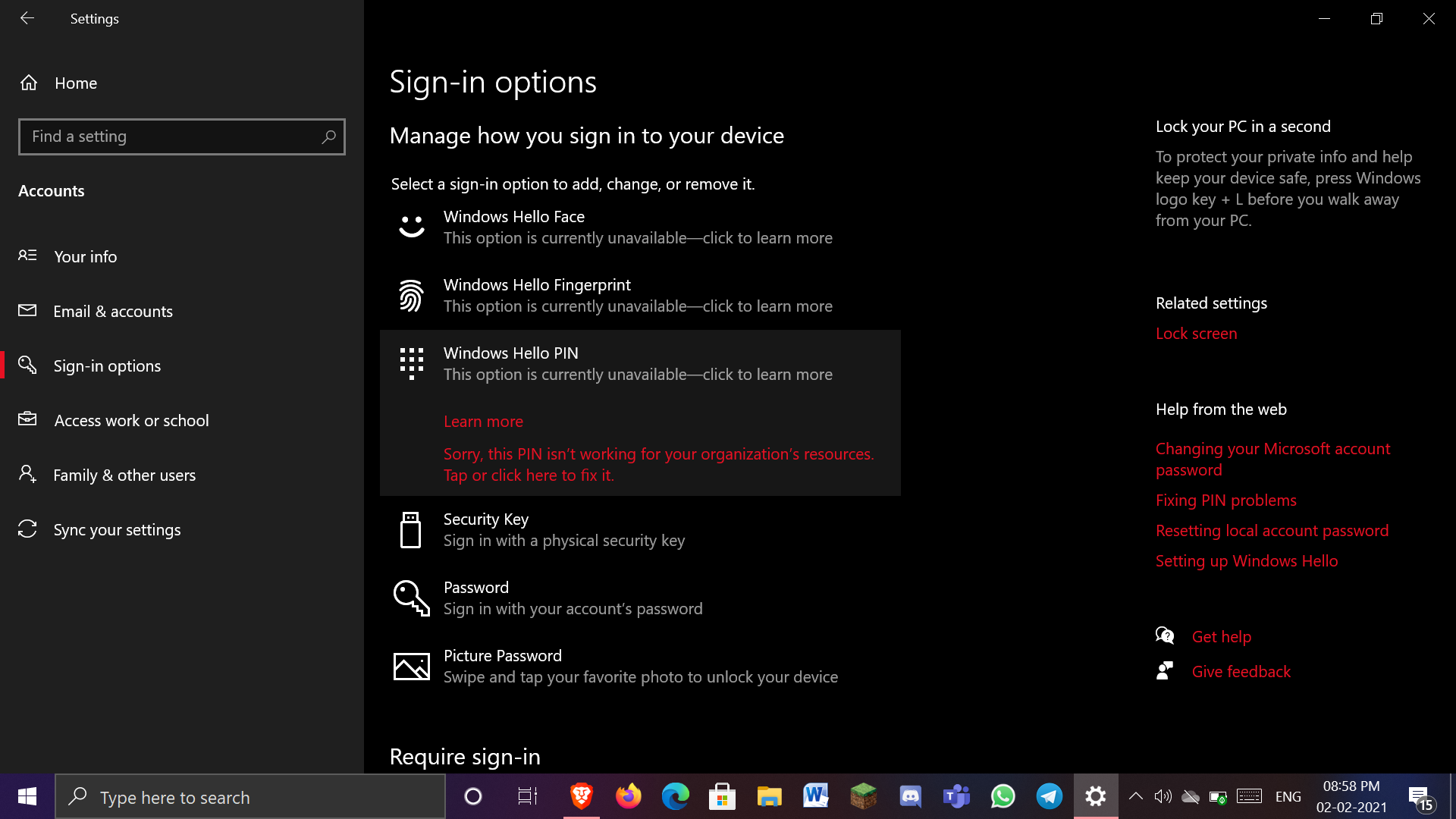 Microsoft Hello PIN is not removable 5a673ad0-8066-41e4-87e7-9174e0e4e64d?upload=true.png