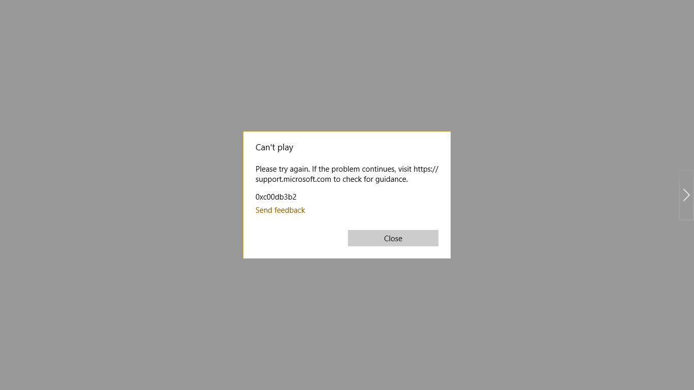 Please guide me my video player not again and again error show 0xc00db3b2. Kindly answer my... 5a76e044-3387-457b-a45b-062e5d29cbcc?upload=true.png