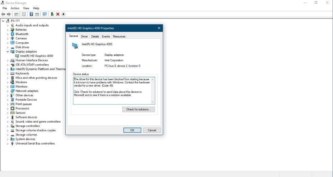 Intel hd 4000 sales driver win 10