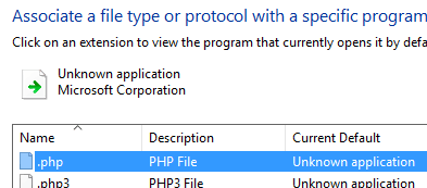 .php is not recognized as a file extension by windows 11 5aa89c3e-09a0-49fd-a16d-8b0d031fd579.png