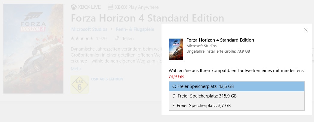 Forza Horizon 4 Gekauft bei Microsoft, Installation gehemmt, was muss ich tun um Forza... 5aab439c-c71a-4a0b-921b-5a664b7e0f47?upload=true.jpg