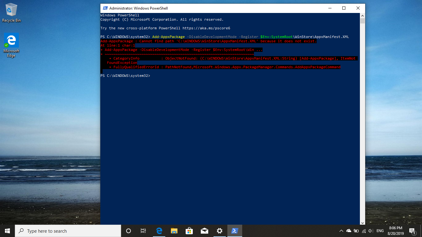 No Microsoft Store after Windows 10 reinstall 5b0fb206-e949-4b57-be26-8ace6c0d5de0?upload=true.png