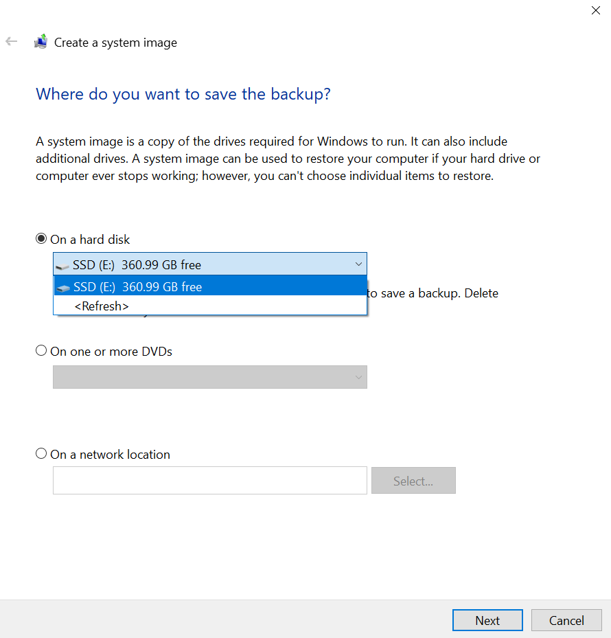 Why Create A System Image cannot detect my additional hard disk? 5b168e97-646b-4247-aa0e-e51cb90cae2d?upload=true.png