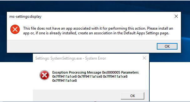 System settings app,Display settings app, Microsoft store app close/crash on startup (desk.cpl) 5b5b5703-6831-434b-8108-51f949f80bf0?upload=true.jpg