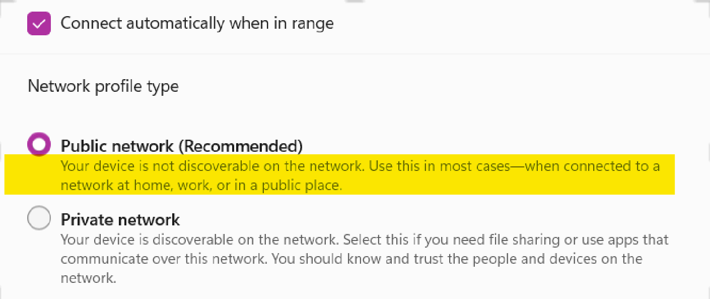 Windows starts with my Wifi network set as Public even though it is set to Private in Settings. 5b6e6af4-71fa-46ed-a419-8873248e4eb5?upload=true.png