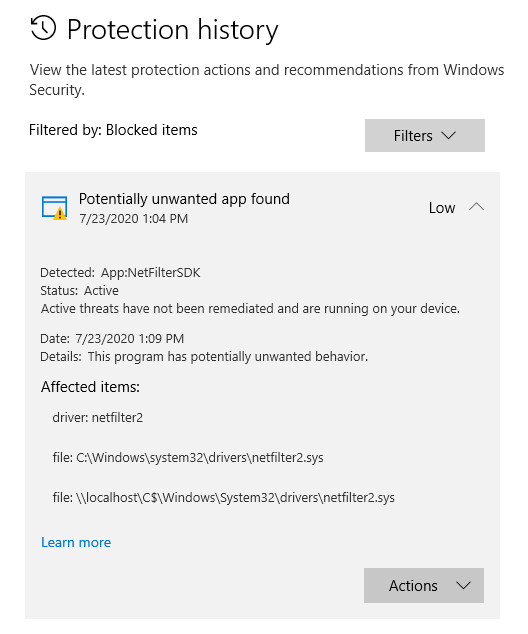 Windows Security potentially unwanted app found netfilter2.sys - is this a real threat? 5bd7b8fc-9307-437e-8b2c-c1c51ad4840f?upload=true.png