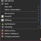 Is there a way I can clean up some of the items from the right-click menu? 5bOTM4wKfw-6GyLkv3U6geIG29lHovZXHBfhYpHn0QM.jpg