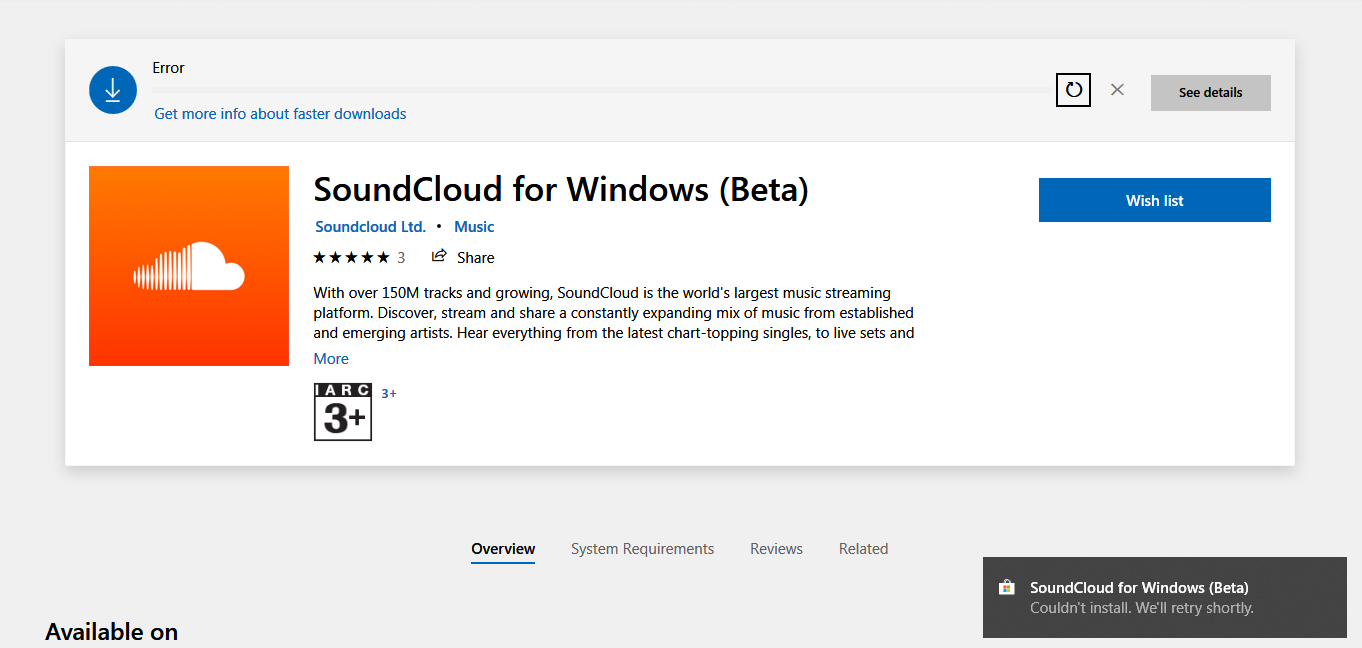 Microsoft store app couldn't install. 5c1a4111-a998-48b3-886f-fdc20936d545?upload=true.png