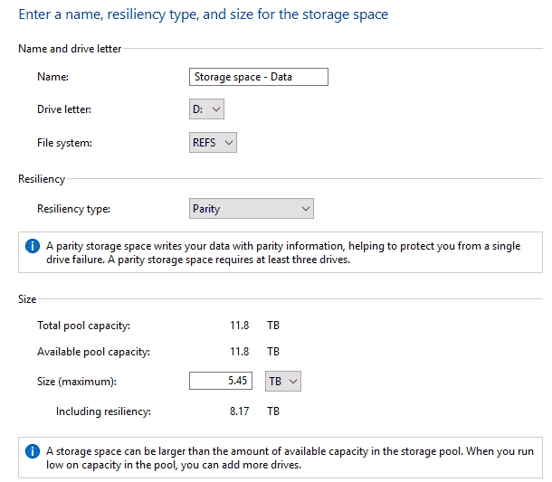 Error When Creating Storage Space "Can't Delete Storage Space" 5c4705c3-c056-4b8a-a34b-668295911503.png