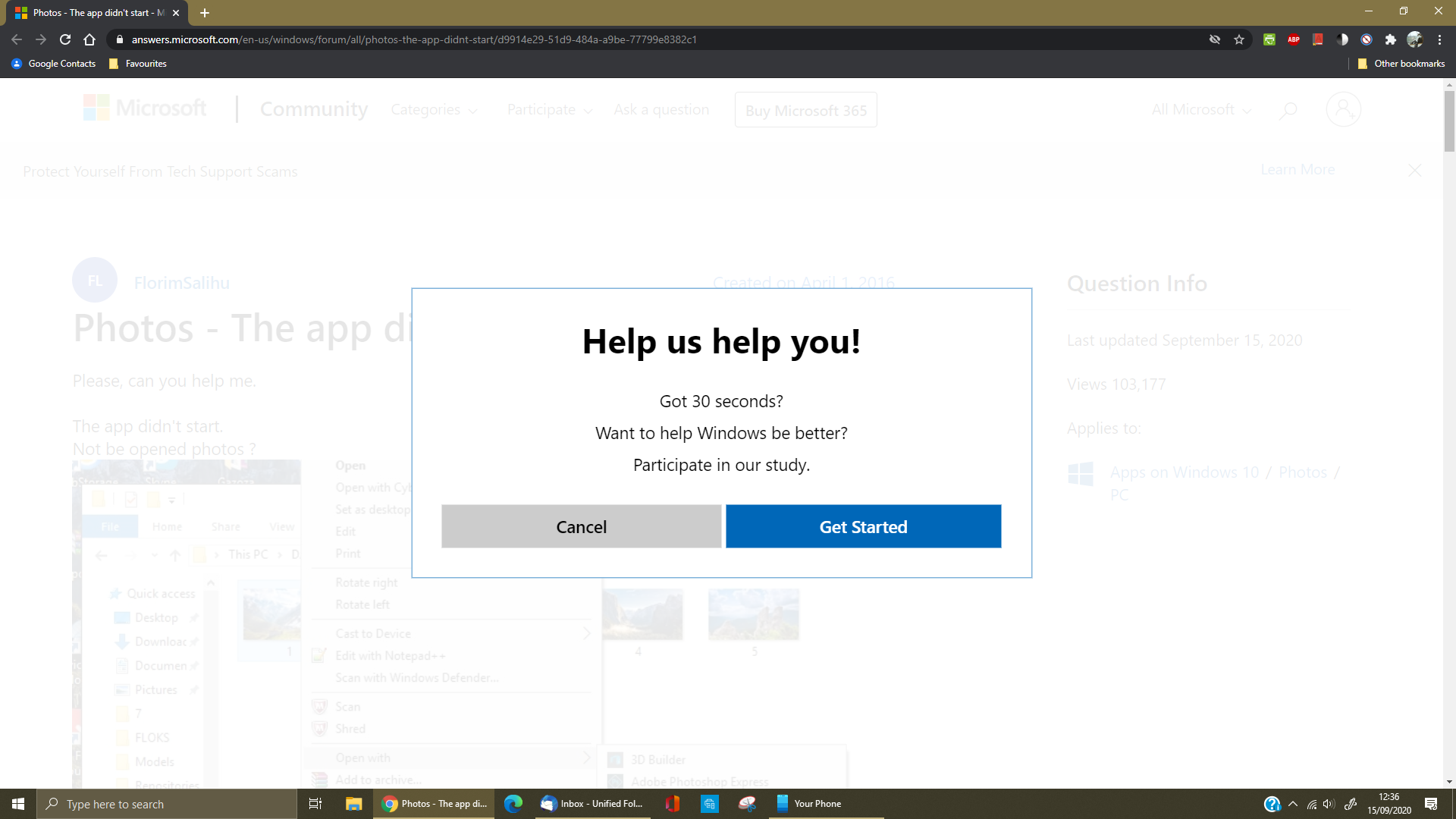 Constant popups "Want to help Windows be better? Participate in our study." 5c60b75e-7bb1-4934-af61-437298f98b0f?upload=true.png