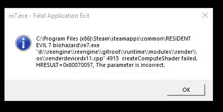 Resident Evil 7 STEAM PC Issue  Game Crashes Upon Boot 5c6f24a7-a021-4343-9839-51e207474851?upload=true.jpg