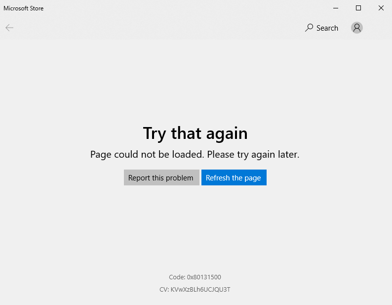 microsoft phone store not working