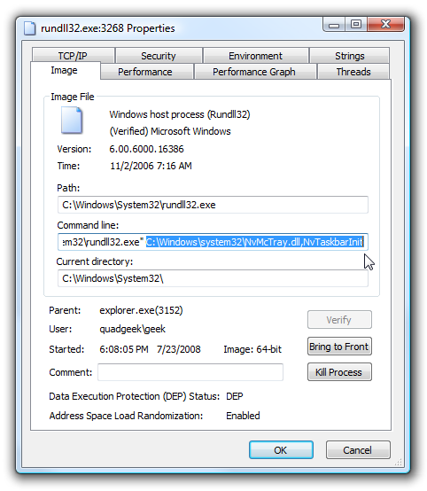 "Windows host process (Rundll32)" causing hourglass to flash every 5s 5cbd5aa3-2611-42a6-887d-265e98758083.png