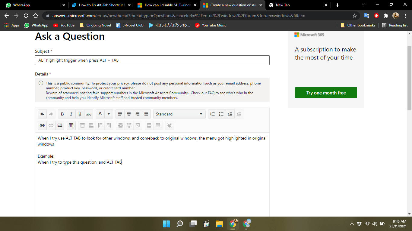 Alt highlight triggered after using ALT + TAB 5d42493f-a903-4c9d-ae43-b7cb84e4bbb3?upload=true.png