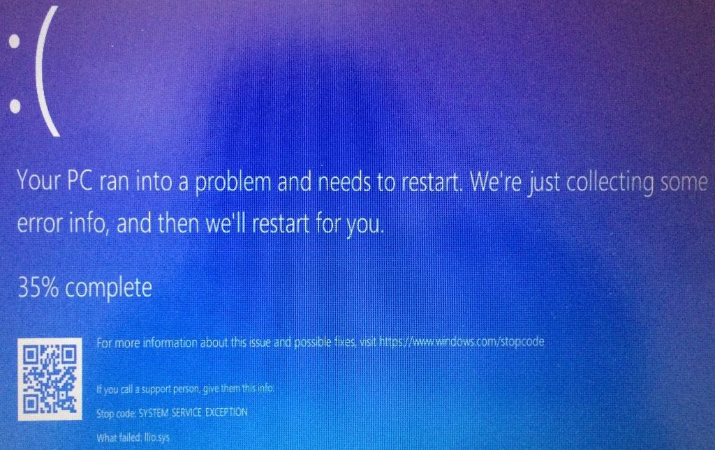 My System restarts itself showing a blue screen when I am online sometimes offline too. 5d460035-93ef-47c1-a517-d6738317d3de?upload=true.jpg