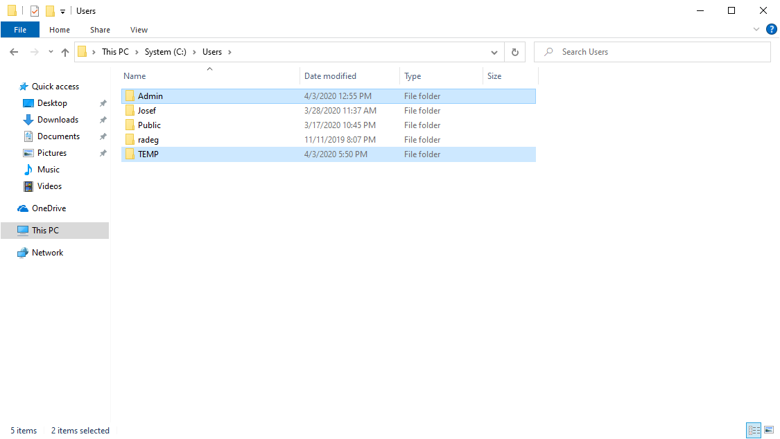 windows 10 unable to load user profile