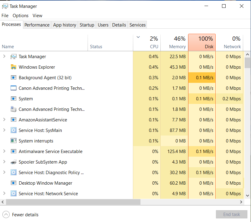 windows 10 task manager  million unused app present , disk 100 %  cpu 100% 5dadf114-9bc6-4a85-b09a-3ed23689f9e6?upload=true.png