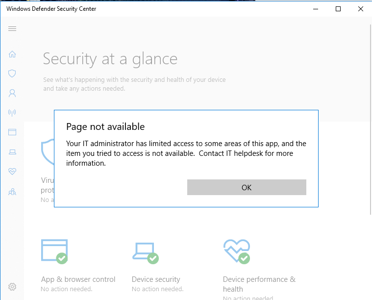 Windows Defender blocking access to apps, not abiding to Admin Privileges, disabling... 5dfa2f1e-fc25-447e-a05a-f82f0d97dfcd?upload=true.png