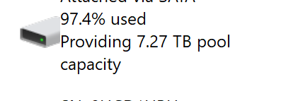 Created a storage space via powershell and all the drive show as full in the UI 5e9c3bfd-bf2a-422e-b238-ac50fa11f8c7?upload=true.png