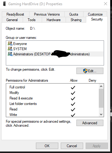 "Windows cannot access the specified device, path or file. You may not have the appropriate... 5f157929-4f5f-4977-b050-00048dfcd382?upload=true.png