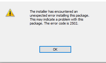 Does any know solution to Error : 2503 & 2502? 5f275583-53ba-4236-b197-3febf3363fc2?upload=true.png