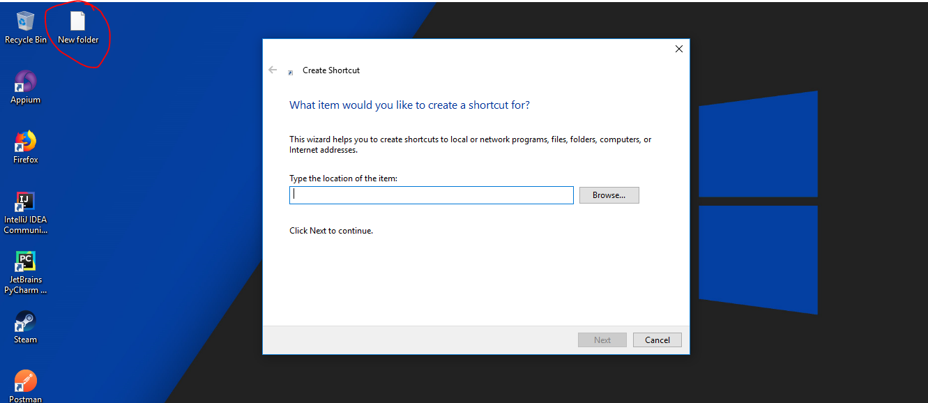 I can't create new folders with the context menu or in windows explorer. 5f746b43-5553-4c65-872e-66106db9f693?upload=true.png