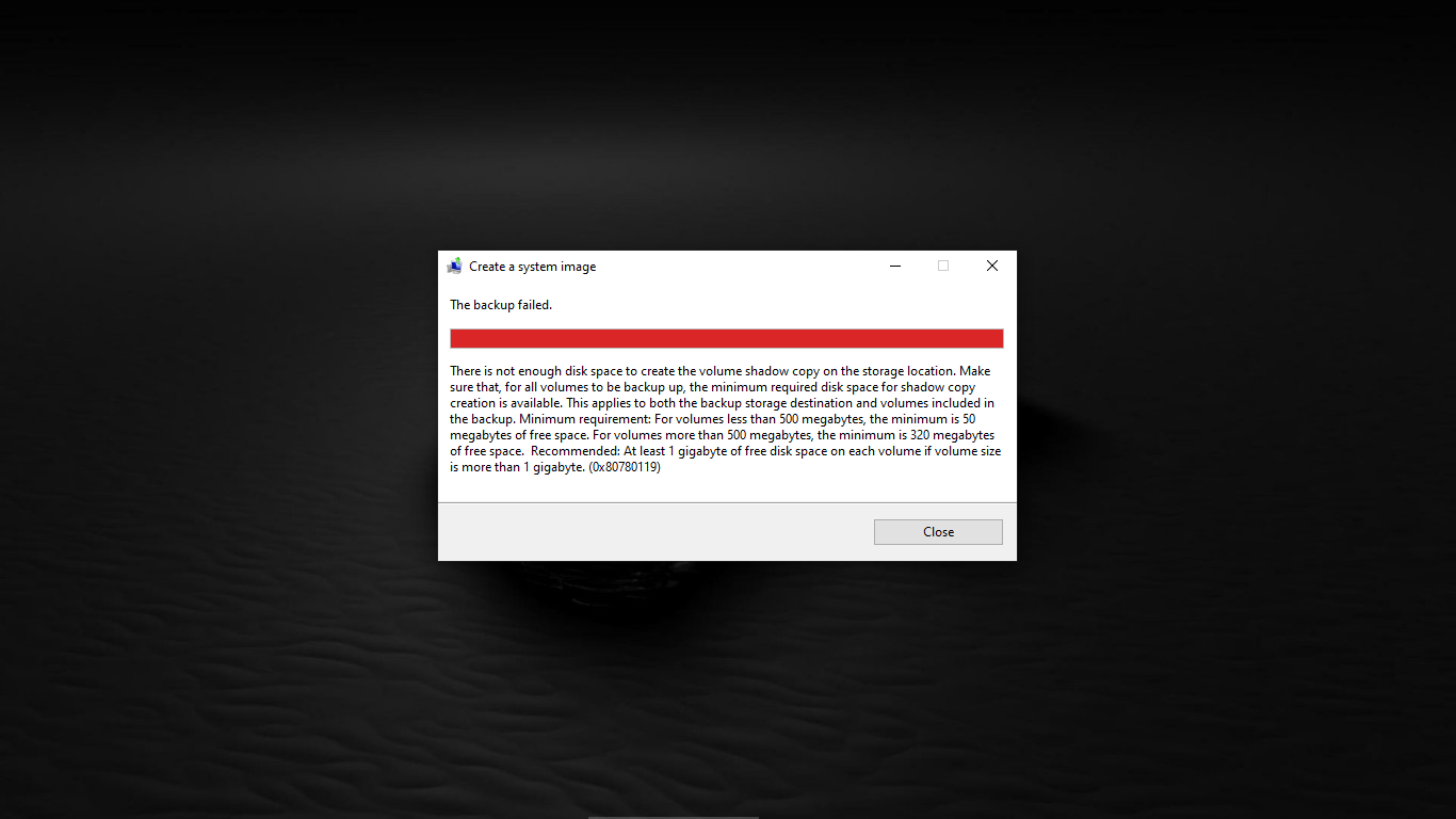 Clean Instal Windows 10 only has 50mb system reserve and i cannot create a system image ? 5fdf4874-8163-4451-bd50-eca23d2b8d72?upload=true.png