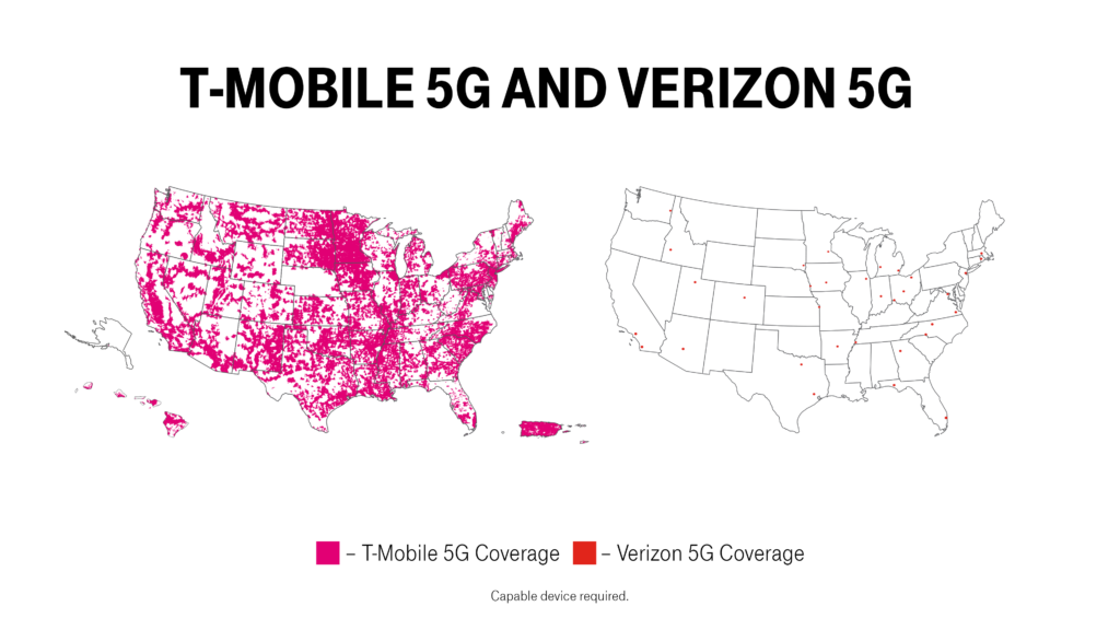 T-Mobile Launches World's First Nationwide Standalone 5G Network 5G-Comp-VZW-1024x576.png