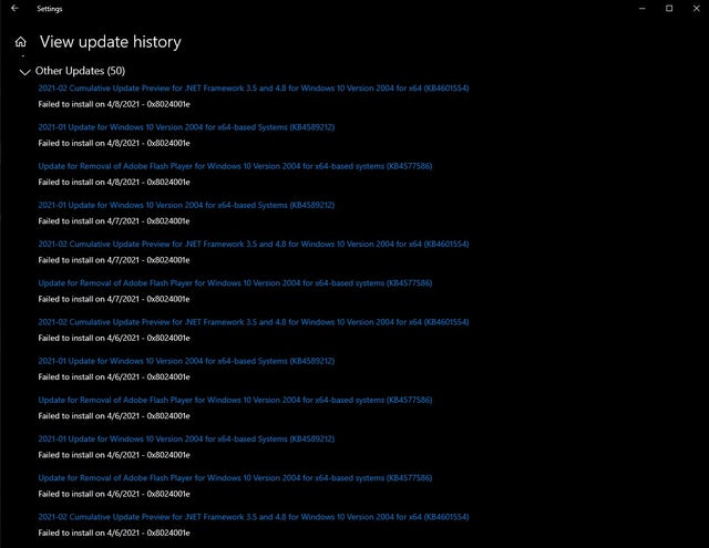 I have all automatic update options toggled off, and I just noticed I have 50 failed... 5qkh1ml7i1s61.jpg