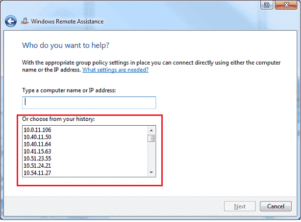 History of connections on Windows Remote Assistance 601e55df-c79b-4aa0-ab9f-1173e36fd359?upload=true.png