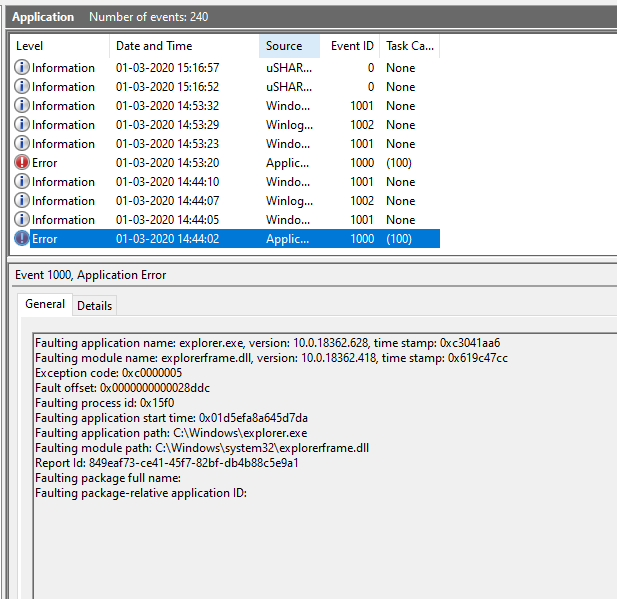 This PC does not load working on it. Windows explorer restarts automatically after closing... 602943f1-0489-4ac8-9b4f-ddb96392c25f?upload=true.png