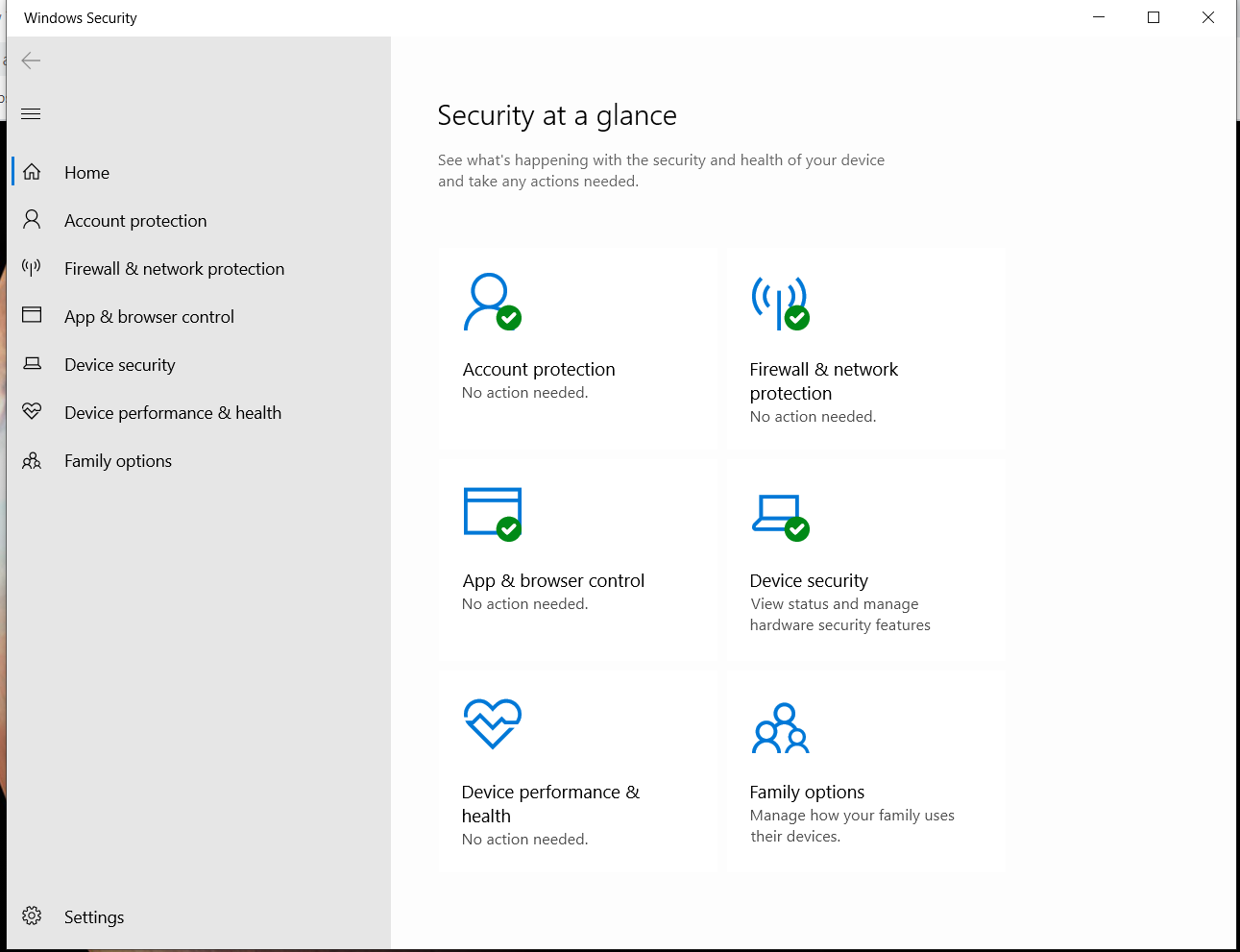 Can't find "virus and threat protection " option in windows defender. 609e98bc-0322-48c1-8b03-ab89a25de6a6?upload=true.png