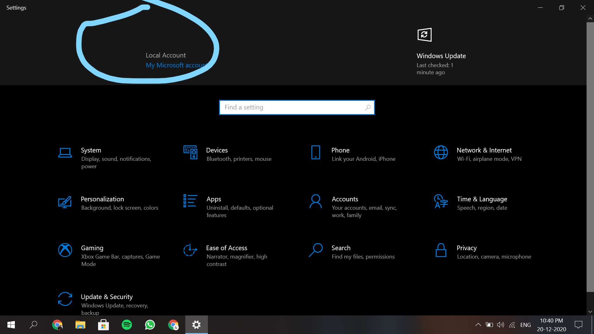 Profile Picture not appearing in the banner Windows Settings Page 60bd3d0c-b4ef-45ae-9e13-ab6d44e0f478?upload=true.jpg