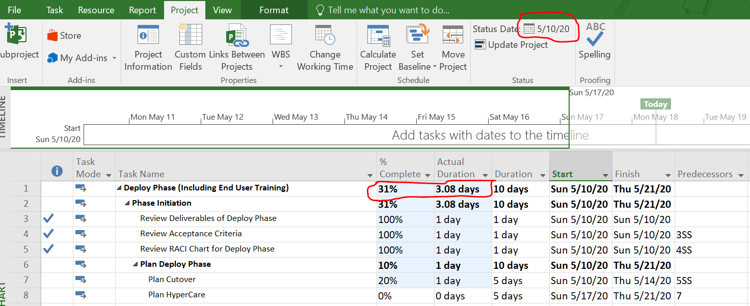 Microsoft Project 2016 - Overall Actual duration is being calculated wrong while using... 60e94190-f955-452e-993b-3af6320d7919?upload=true.png