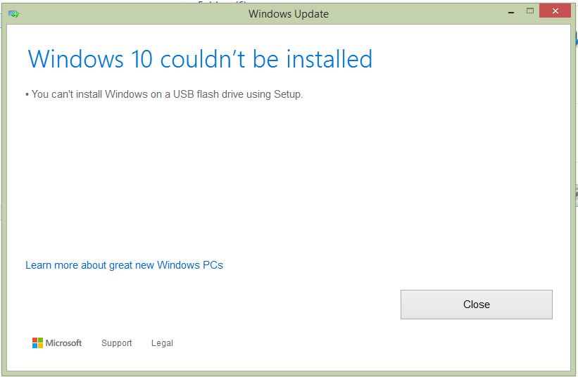 Upgrade windows 8.1 pro with media center to windows 10 issue using Media creation tool. Error 61056989-533b-4538-8a01-800da6c772e9?upload=true.jpg