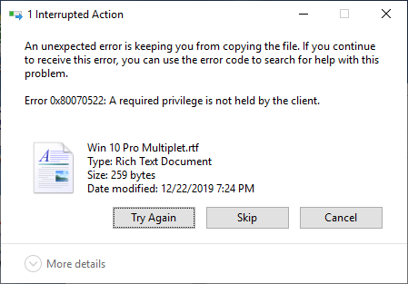 Here it is again.  Can't write to Root of C: drive. 61128fac-1454-4b01-8813-47db2103830d?upload=true.png