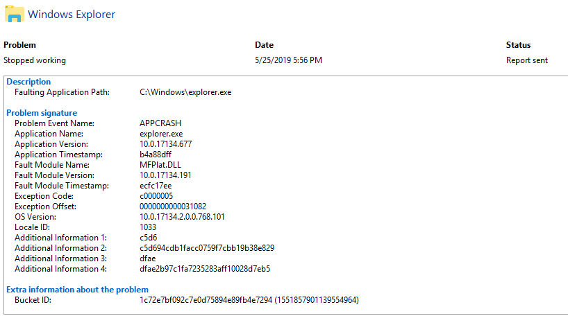 File explorer crashes. 611580f1-790d-43da-ae1a-fd652b169b2d?upload=true.png